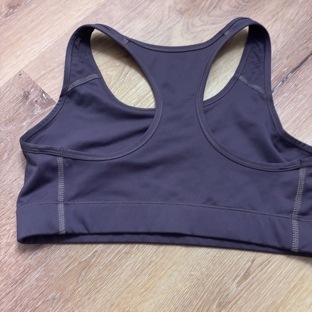 Nike Dri-FIT Swoosh Sports Bra Womens Medium Purple Racerback Medium Support - Picture 2 of 3